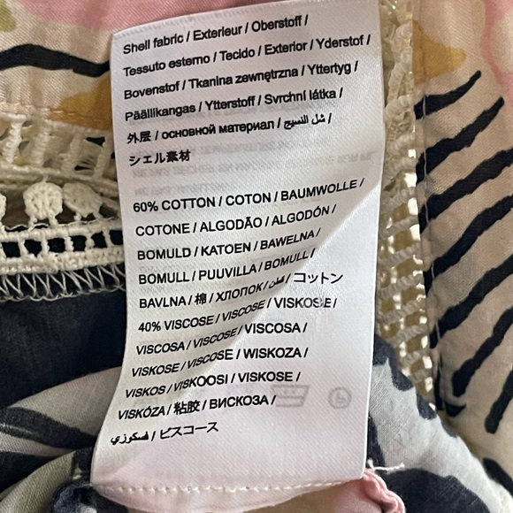 NWOT FARM Rio Pink and Yellow Patterned Blouse - Picture 5 of 7